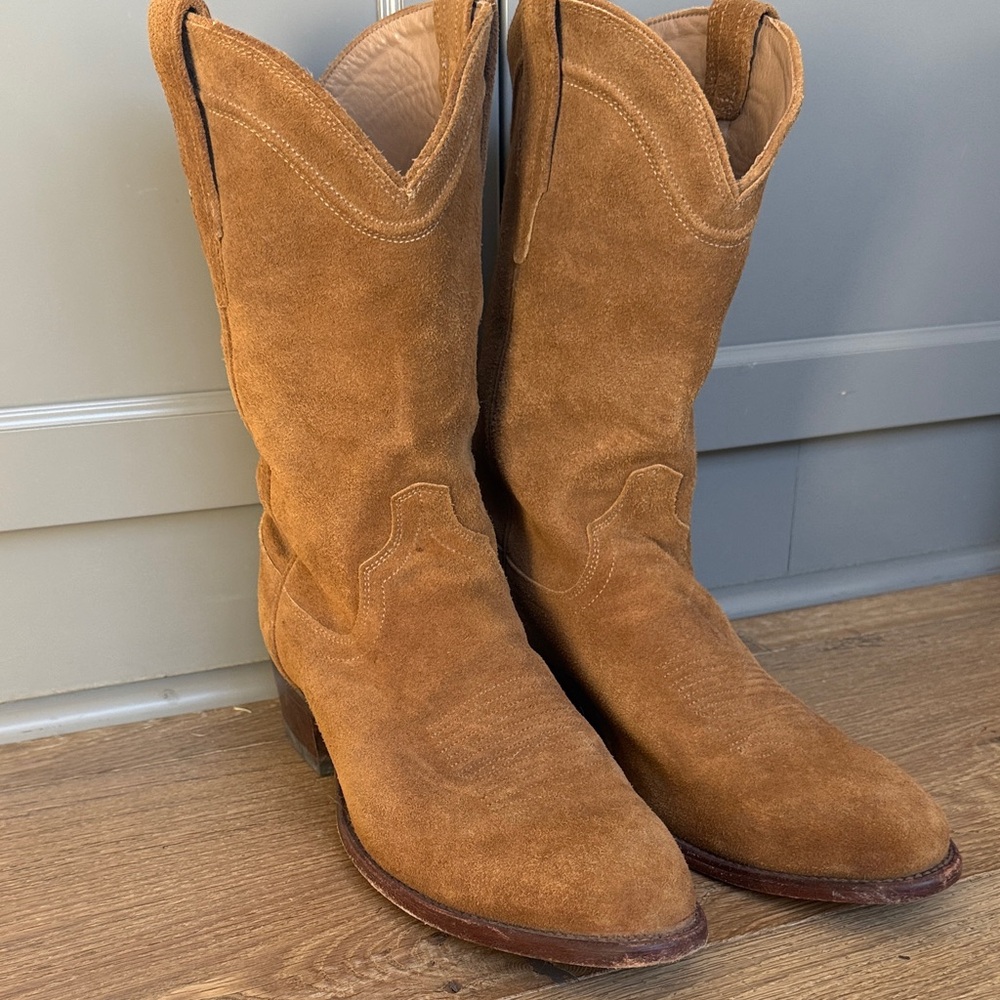 Tecovas Men’s  Brown Suede Western Boots